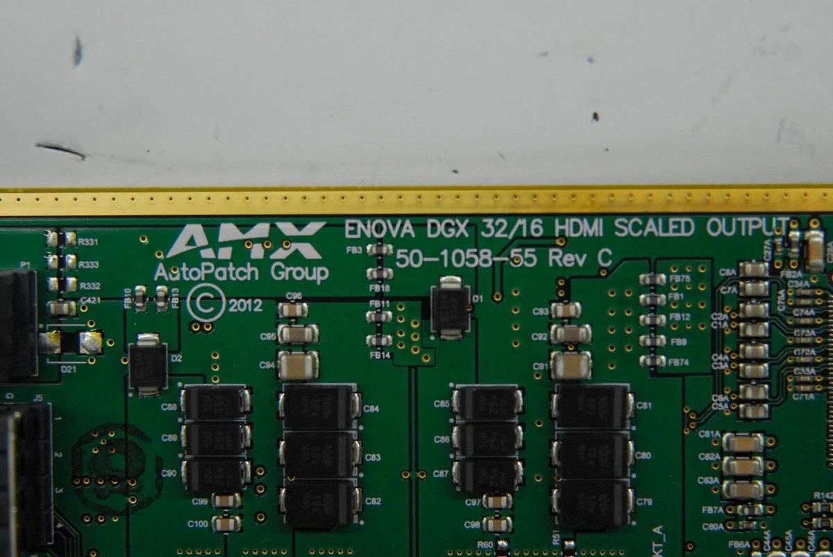 Used AMX FG1058-550 50-1058-55 DGX 32/16 HDMI Scaled Output Card
