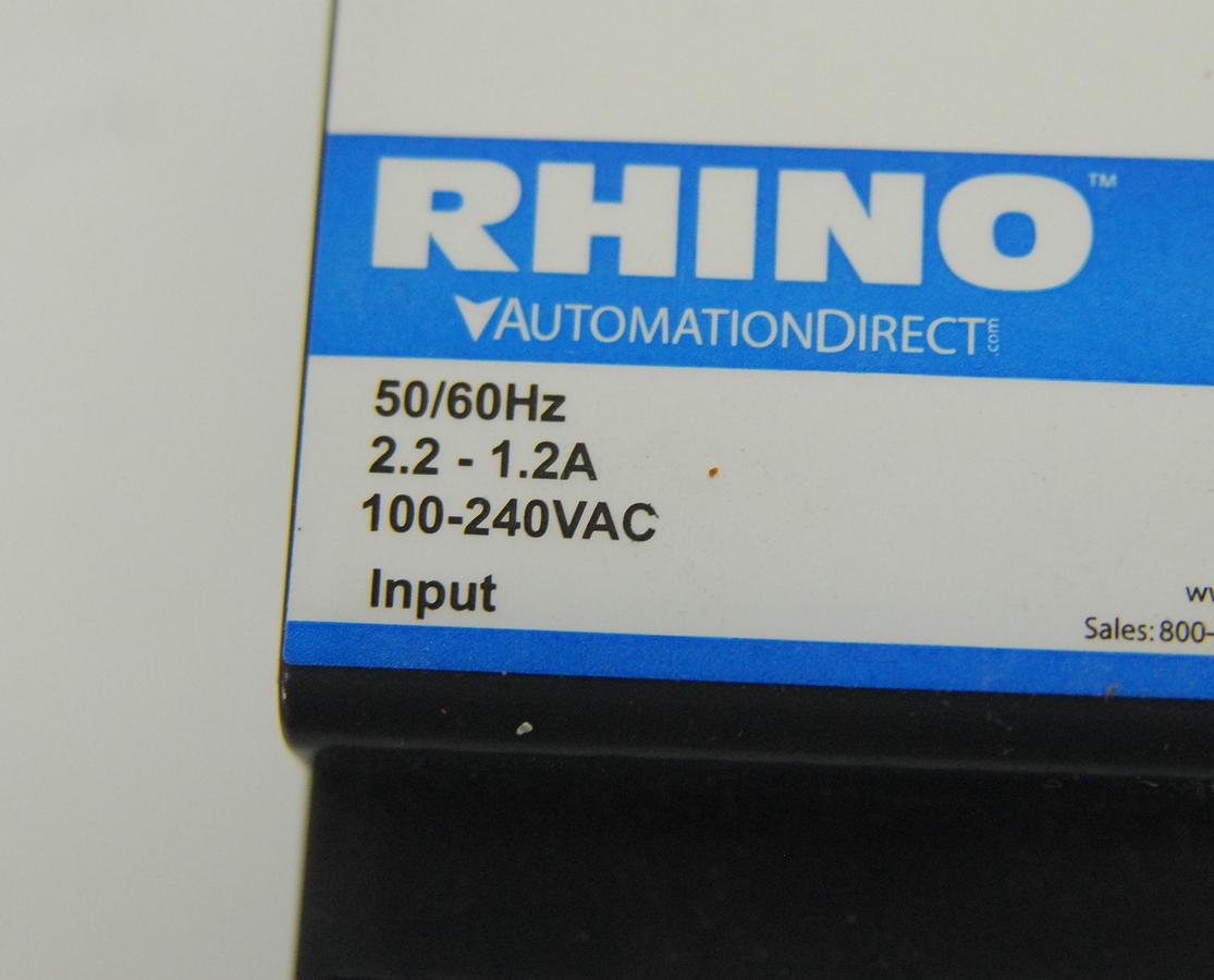 Used Rhino PSC-24-090 24-28 VDC 90W Adjustable DIN Mount Power Supply - TESTED