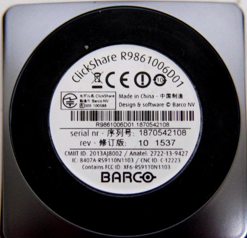 Used Barco ClickShare R9861006D01 USB Conferencing Button