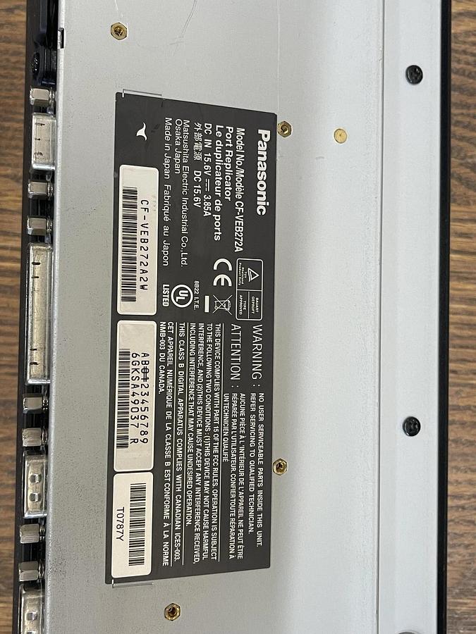 Used Panasonic CF-VEB272A Port Replicator Dock *Unlocked No Key*