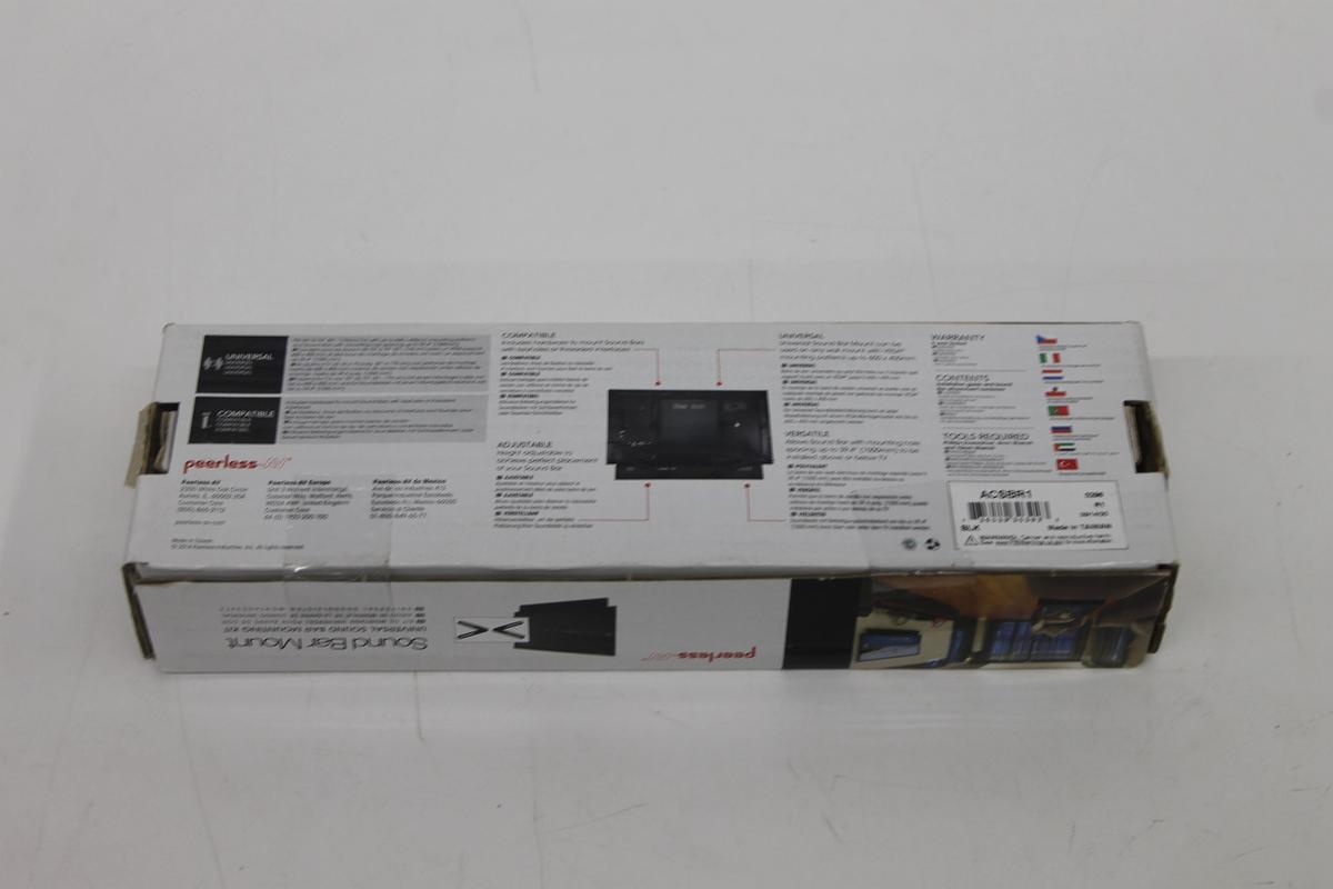 Used Peerless-Av ACSBR1 Universal Soundbar Mount - Adjustable Height - w/ Hardware LOT OF 7