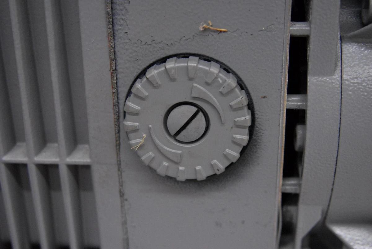 Used Alcatel 2008A Dual-Stage Rotary Vane Vacuum Pump W/ Oil Mist Filter EMF10