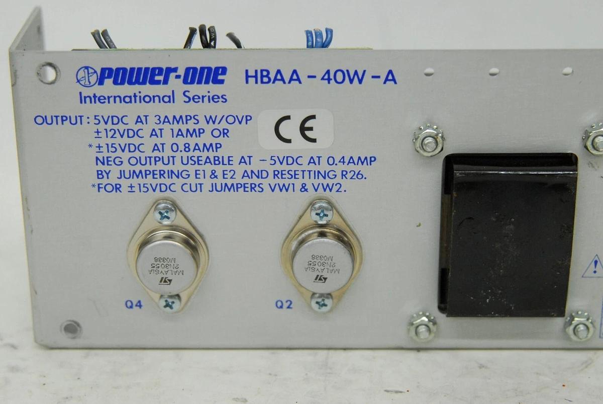 Used Power-One HBAA-40W-A Linear Power Supply 5VDC at 3 AMPS