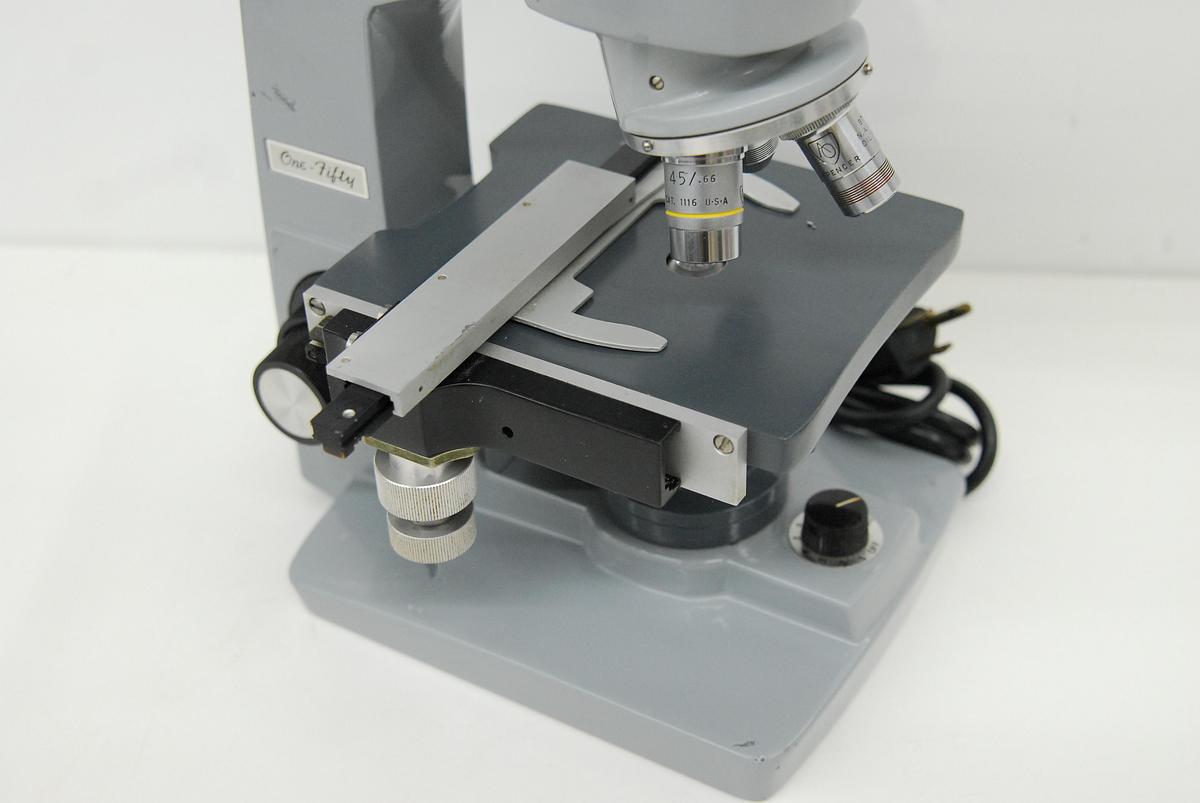 Used American Optical One-Fifty Binocular Microscope W/ 10/45/97x Objectives