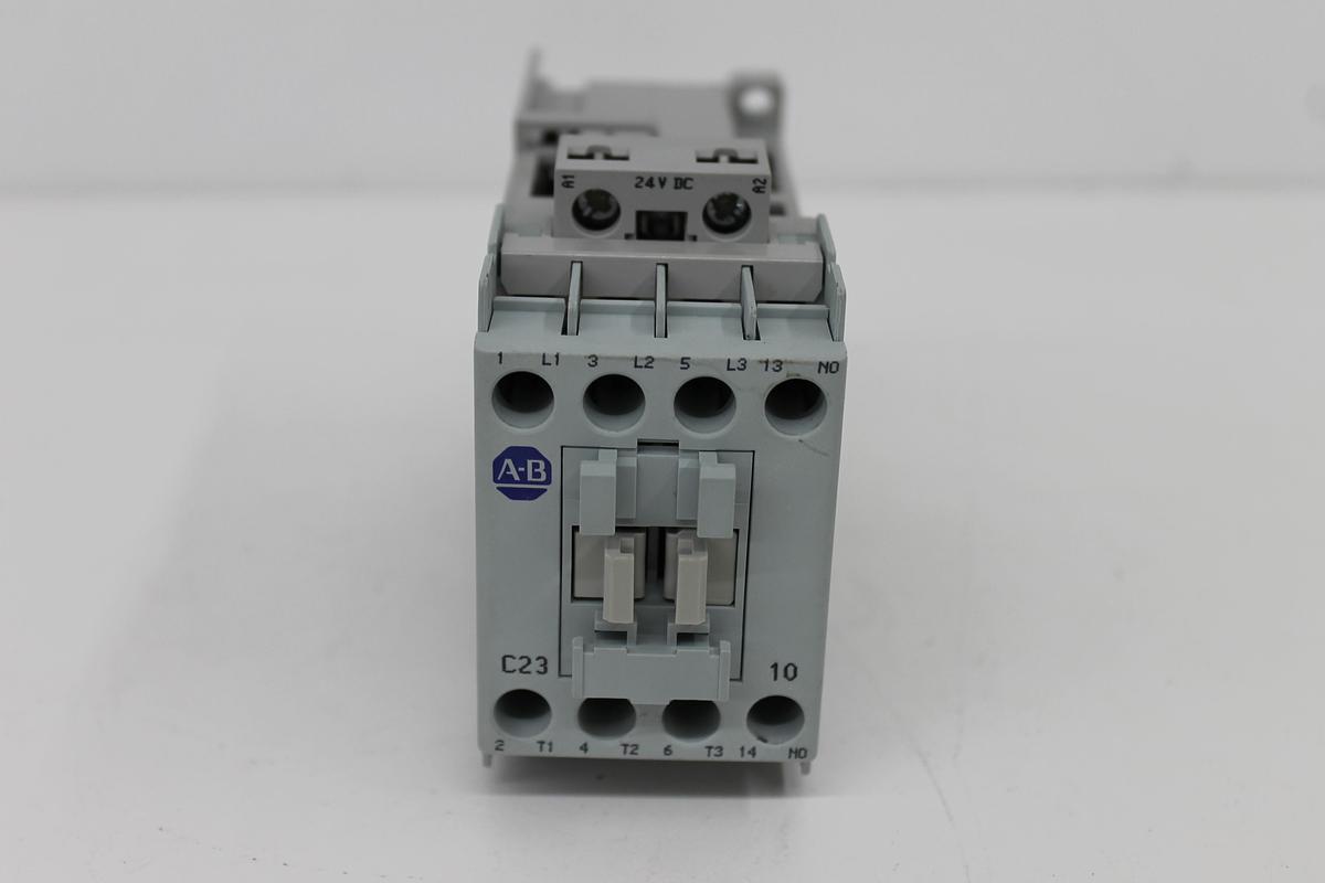 Used Allen Bradley 100-C23Z*10 Ser C IEC Contactor 23A 3-Pole 24VDC Coil LOT OF 2