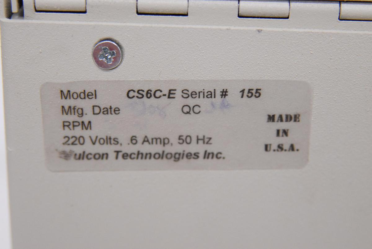 Used Vulcon CS6C-E Clinaseal Sealed Technology Centrifuge