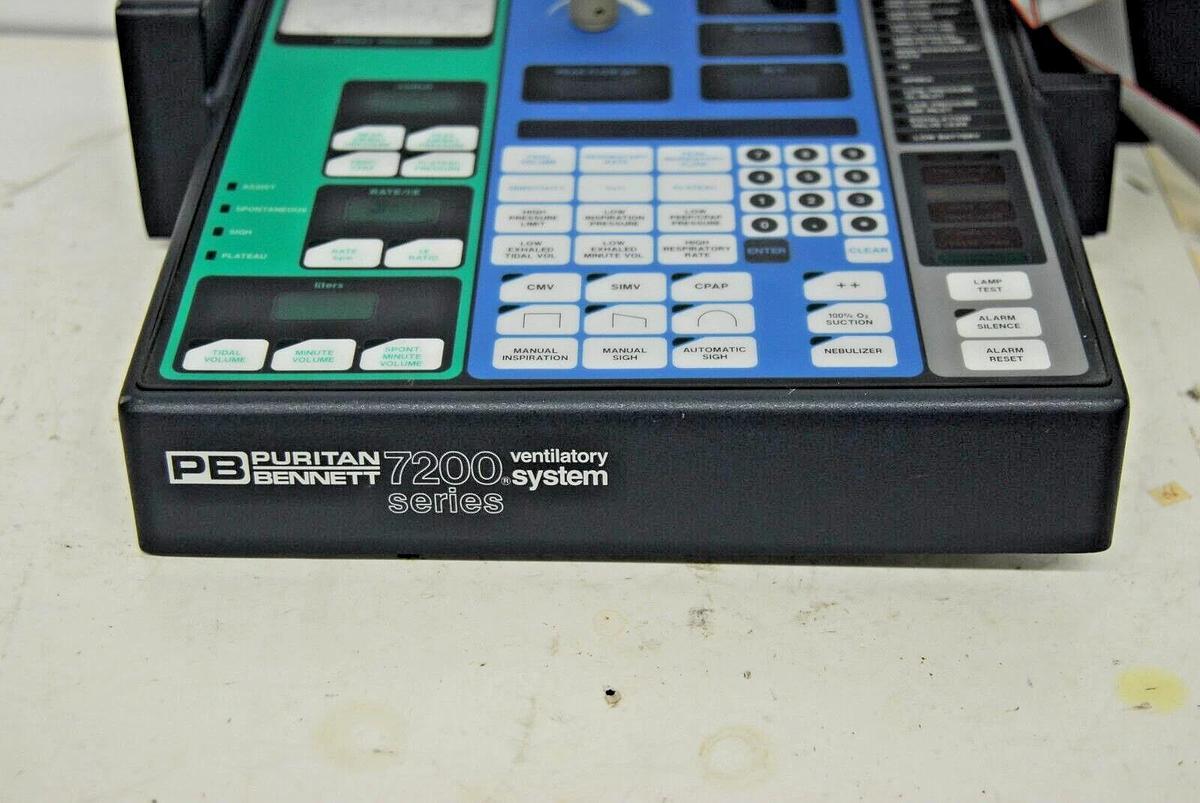 Used Control Panel W/ 18729 Display Board  (Puritan Bennett 7200 Series)