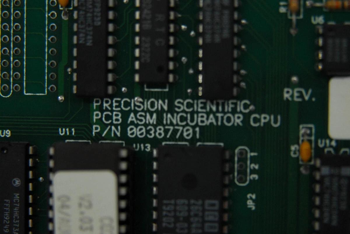 Used Precision Scientific PCB ASM Incubator CPU P/N: 00387701