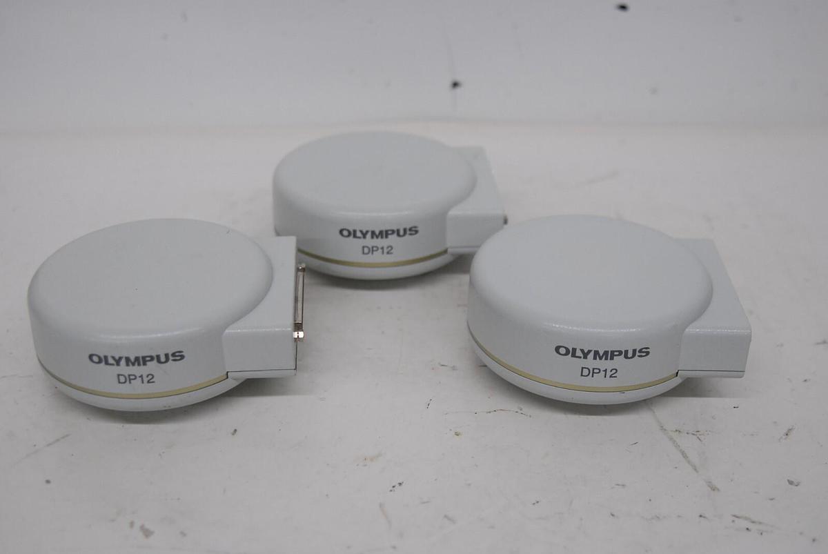 Used Olympus DP12 Digital Microscope Cameras - Lot of 3