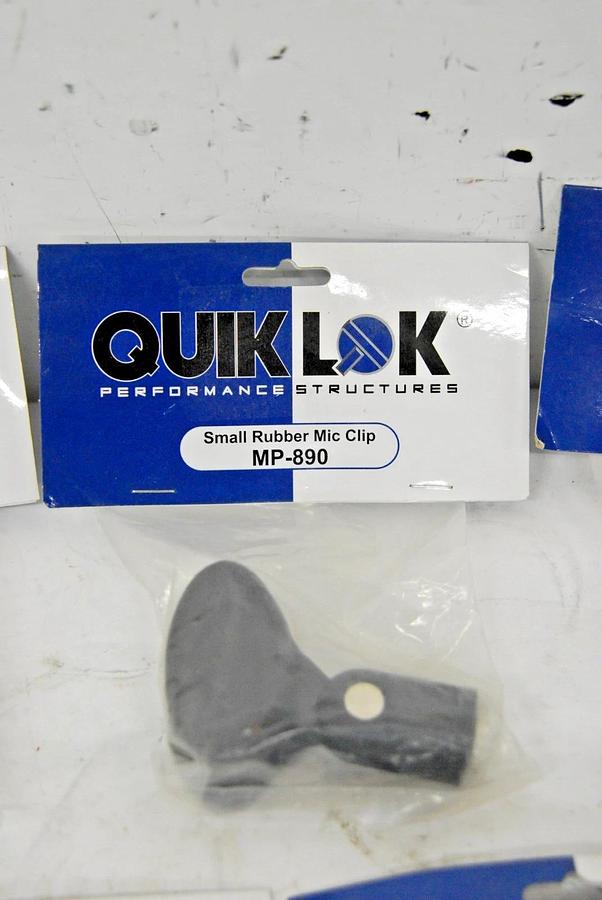 Used Quik Lok MP-890 Small Rubber Mic Clip (Microphone Clip) - Lot of 7