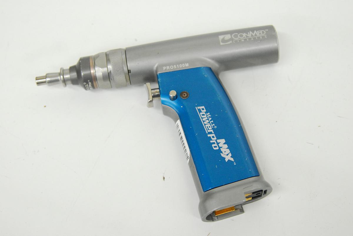 Used ConMed Linvatec PRO5100M HALL MAX PowerPRO Drill Handpiece W/ PRO2038 AO Drill