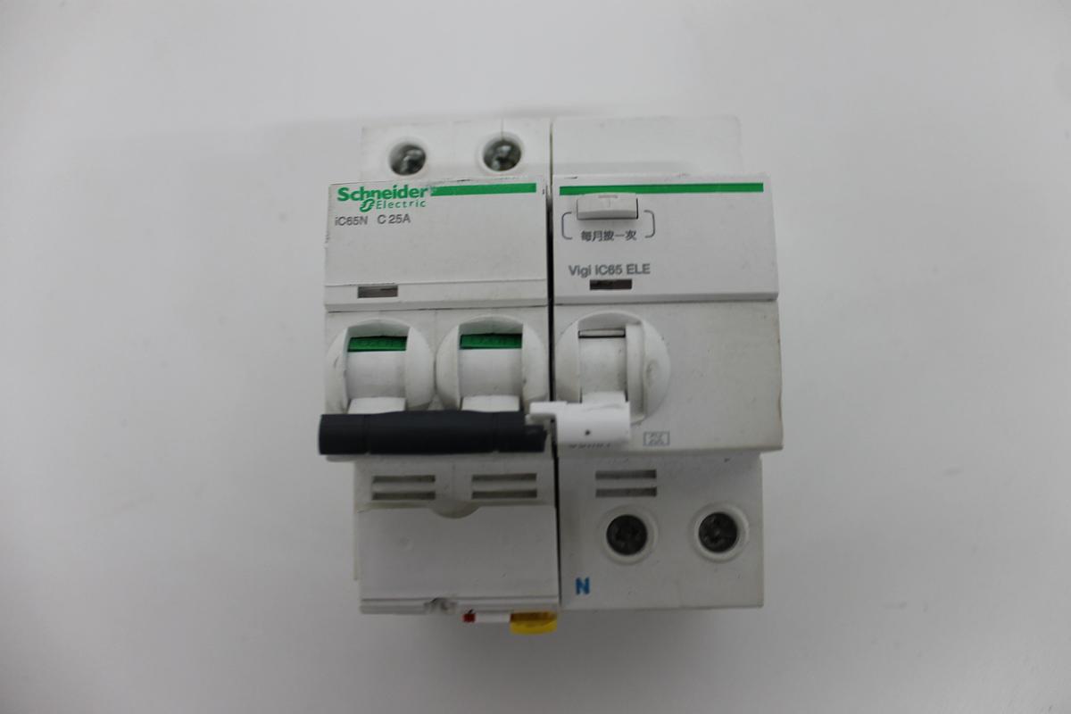 Used Schneider iC65N + iC65 ELE Circuit Breakers LOT OF 3