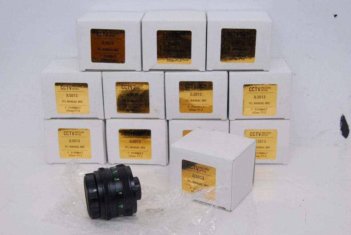 Used Javelin Precision Optics CCTV JL5013 FFL 1" FORMAT 50mm F1.3, Lens, C-Mount