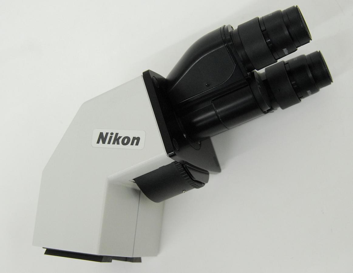 Used Nikon T-TD Binocular Tube D Microscope Head W/ CFI 10x/22 Eyepiece Set (TE2000)