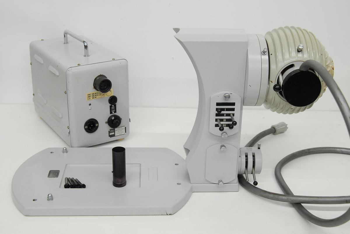 Used Zeiss Universal 472017 Special Illuminator Base W/ 392634 Power Supply, HBO 200
