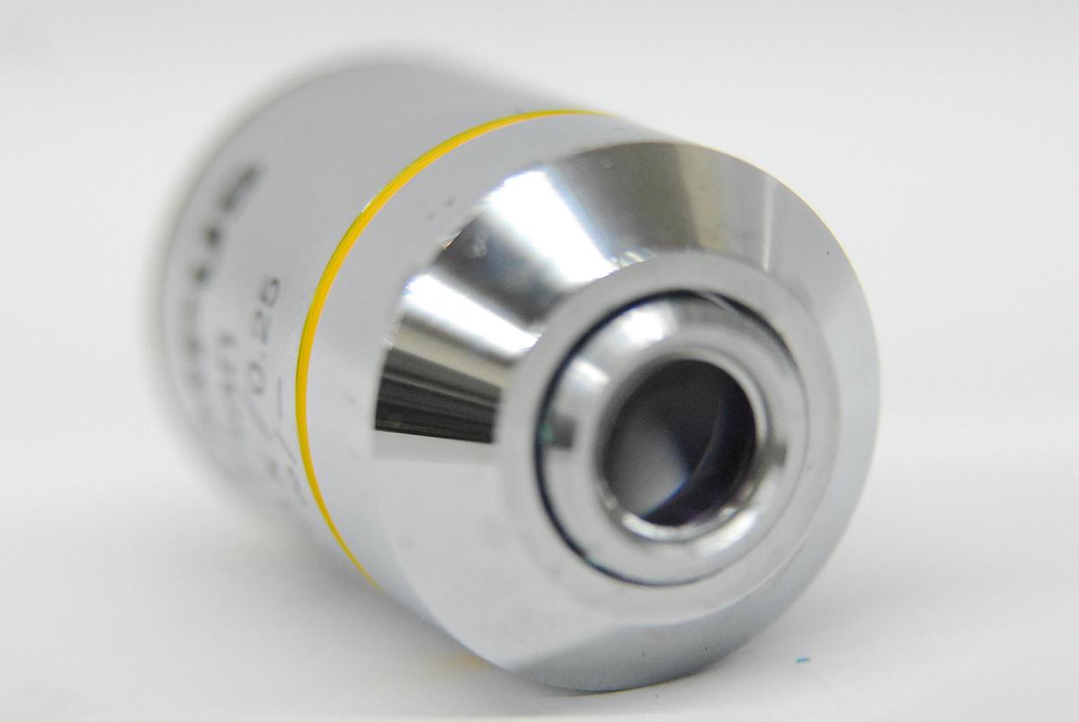 Used Olympus Plan 10x/0.25 ∞/- Infinity-Corrected Plan Achromatic Microscope Objective