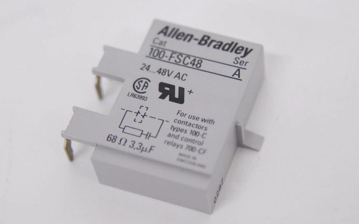 Used Allen-Bradley 100-FSC48 A Resistor Capacitor Surge Suppressor 24-48V AC