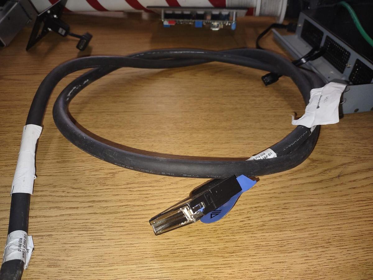 Used IBM FUJIKURA .5M 03N5867 RIO COPPER CABLE 3952