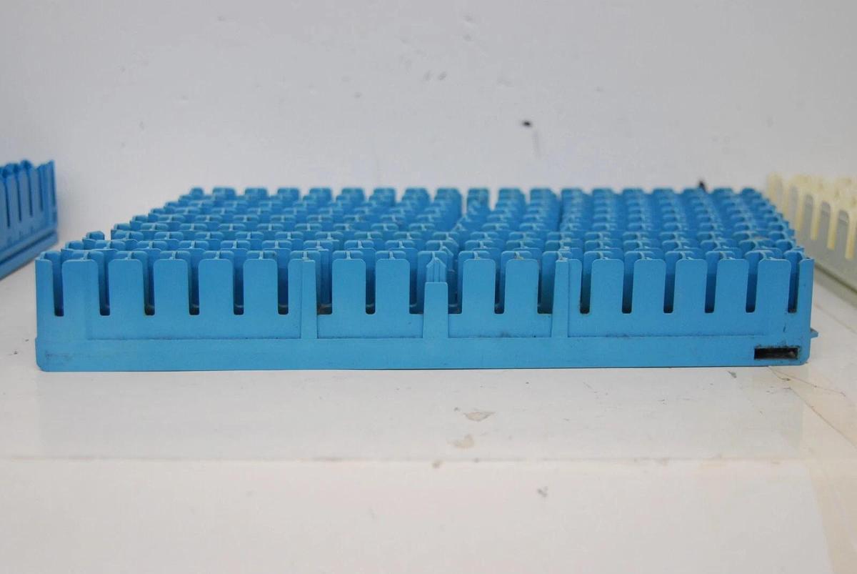 Used Beckman Liquid Scintillation Sample Racks (2x Red, 13x Blue, 9x White) Lot of 24