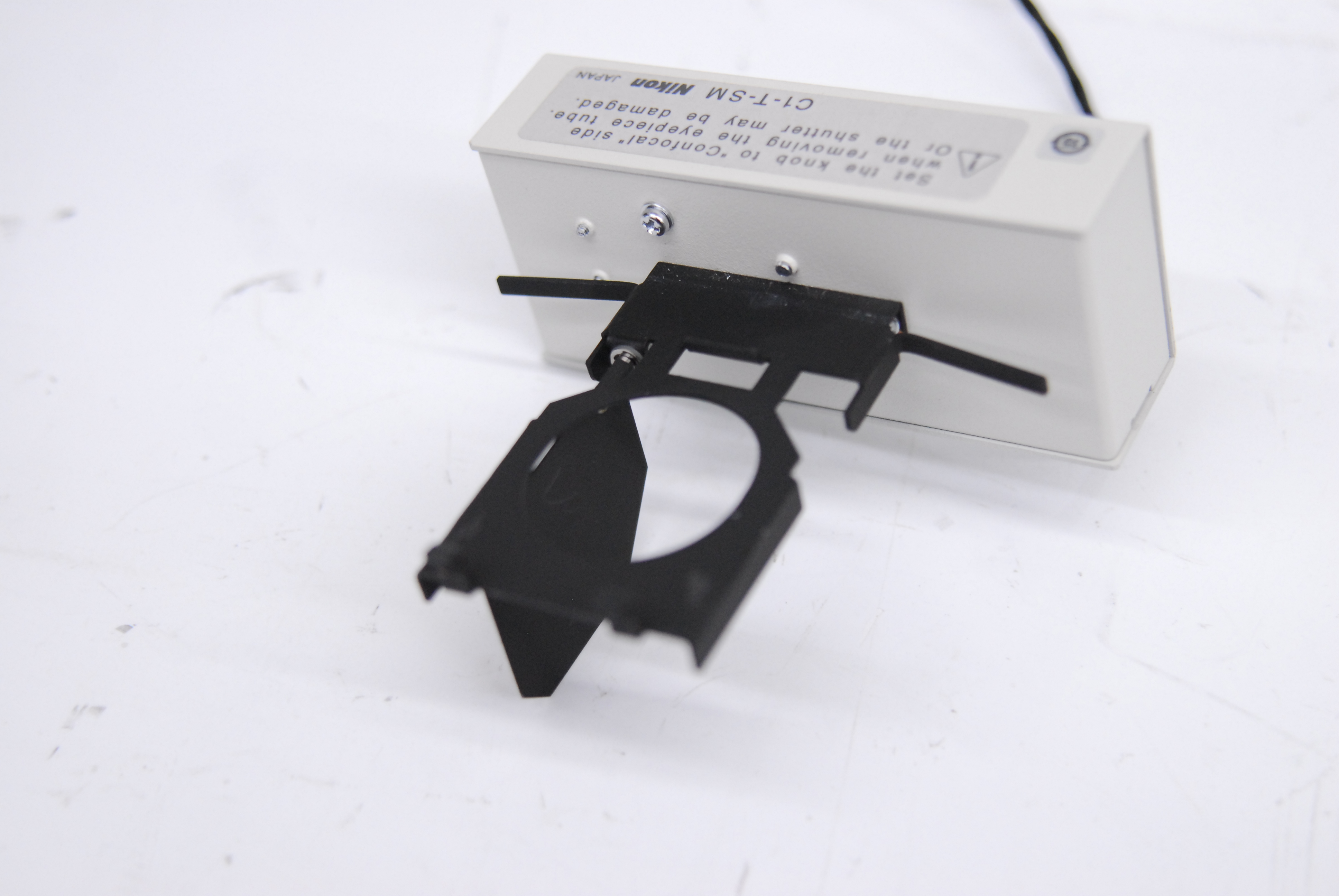 Used Nikon C1-T-SM D-Eclipse Confocal Microscope Laser Safety Shutter w/ Pillar Interlock Switch