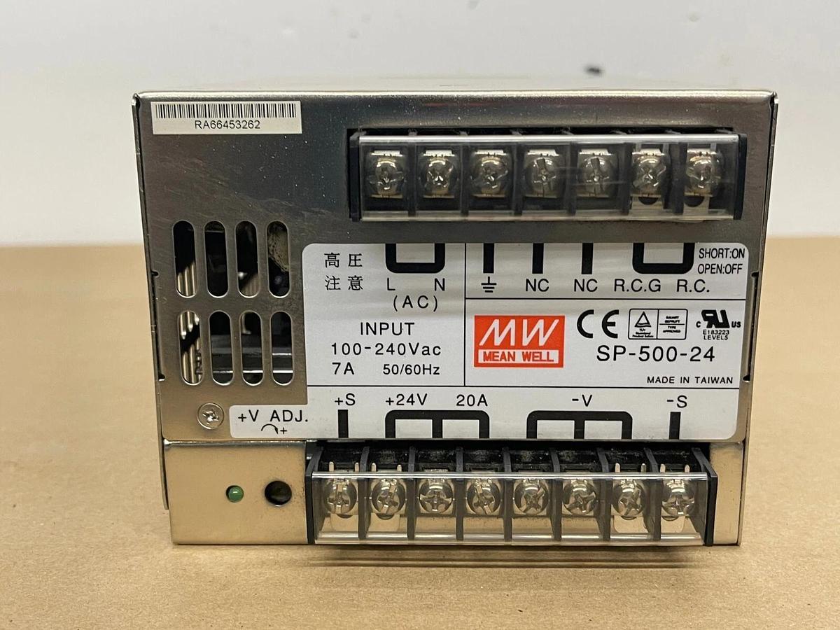 Used Meanwell SP-500-24 AC/DC Power Supply 24V, 20A (Arcturus Veritas 704)