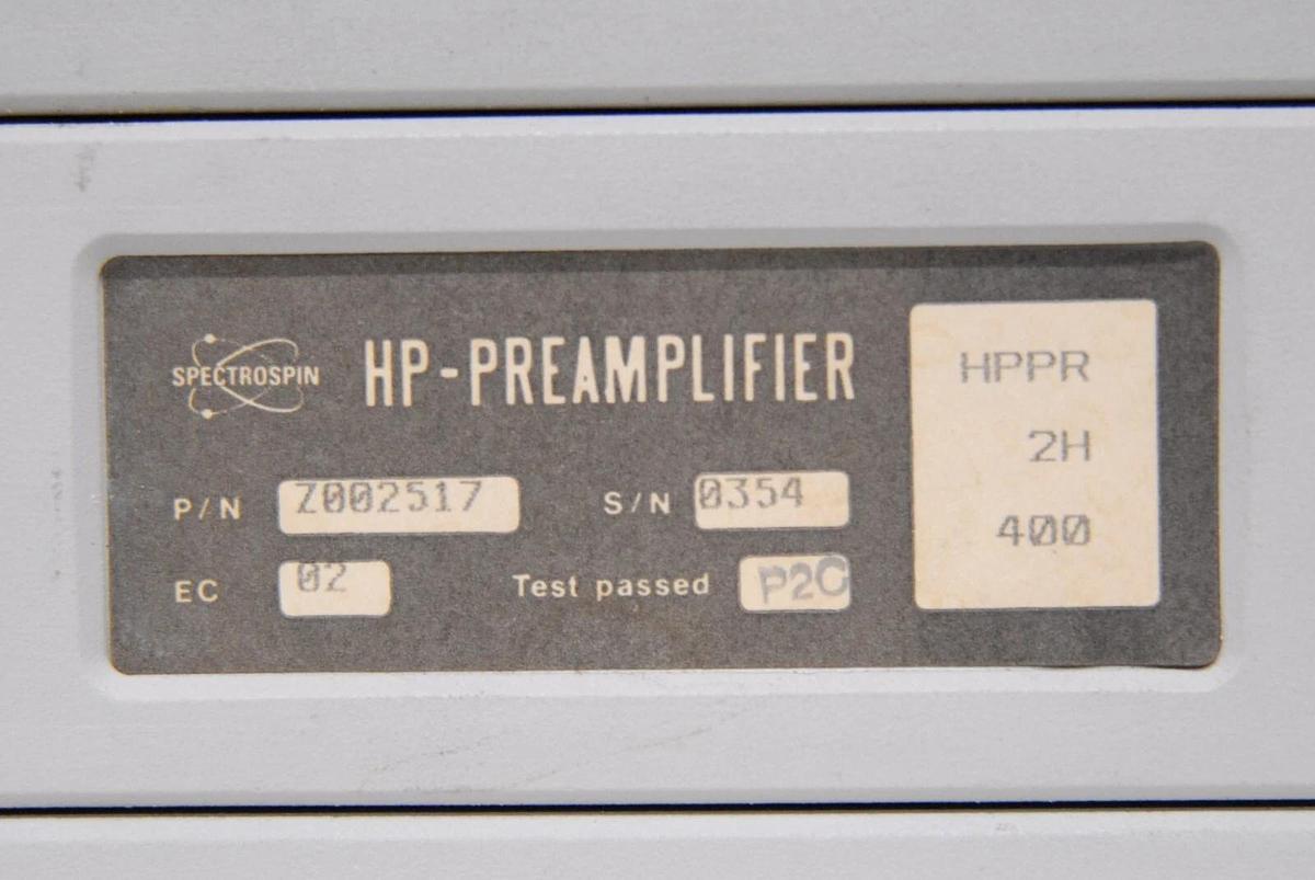 Used Bruker Spectrospin HPPR Preamplifier W/ Z032516, Z002667, Z002517 Modules
