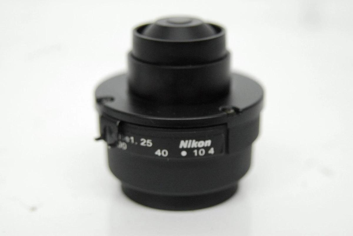 Used Nikon EC-2 Abbe 1.25 Microscope Condenser W/ Blue Filter - Eclipse E200