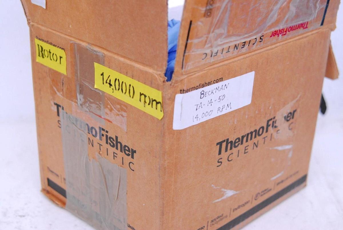 Used Beckman TA-14-50 Fixed-Angle Aluminum Rotor 8x50 mL 14000RPM W/ Lid