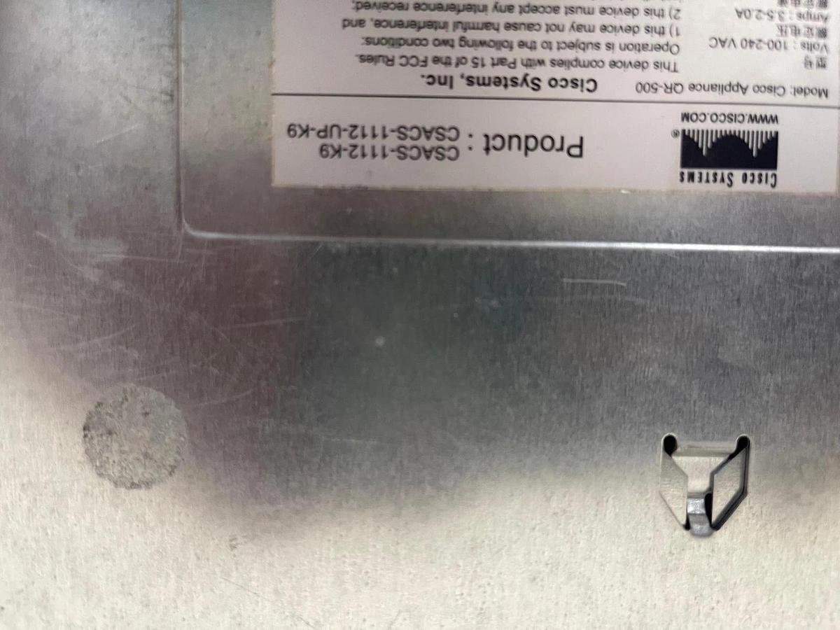 Used Cisco CSACS-1112-K9 Access Control Server QR-500