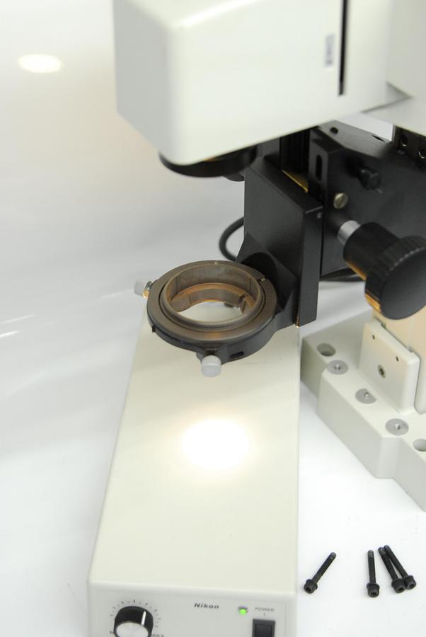 Used Nikon T-DH Dia Illumination Pillar W/ TE2-PS100W, LHS-H100P-1 Lamp (TE2000)