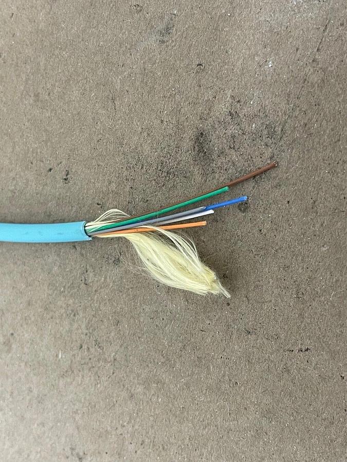 Used 50' Corning Optical Cable,20198251, 6 MM50 OM3, TB2, OFNP FT6