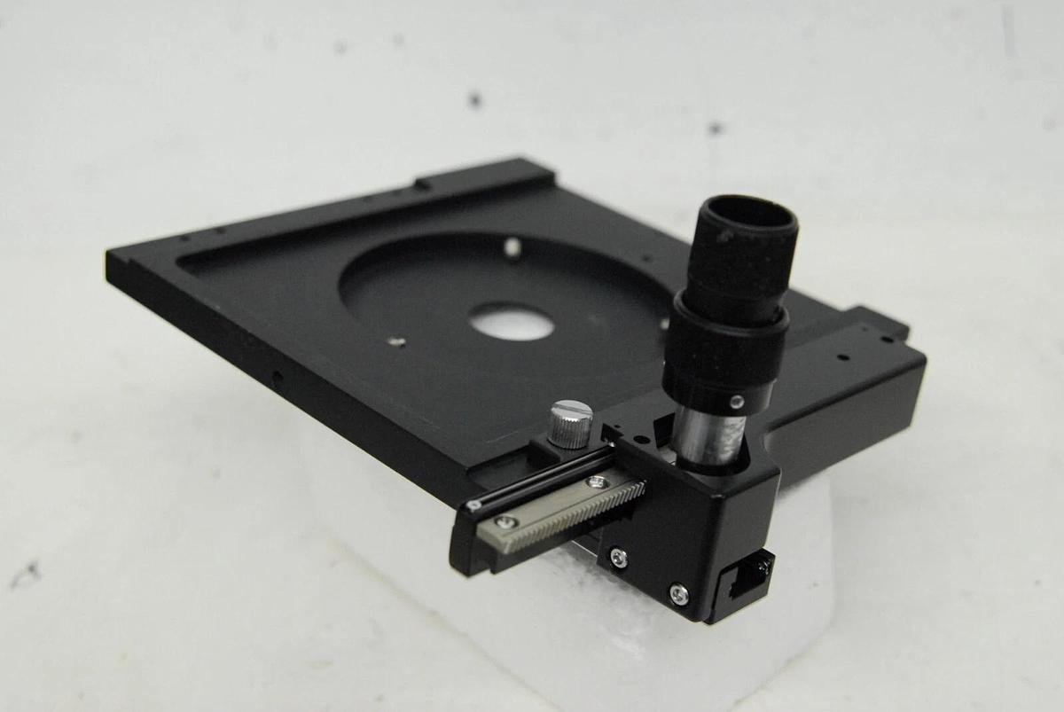 Used Olympus Spectra-Tech X-Y Stage W/ Clip, Stage Mount (0047-172D IR-Plan)