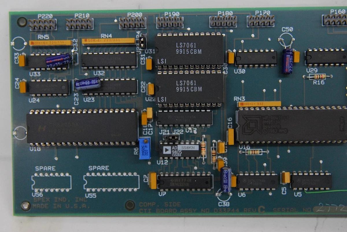 Used Spex D33744 CTI Board Assembly REV C (from FluoroMax-3)