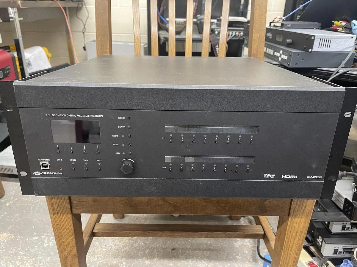 Used Crestron DM-MD8X8 *No Input Cards*