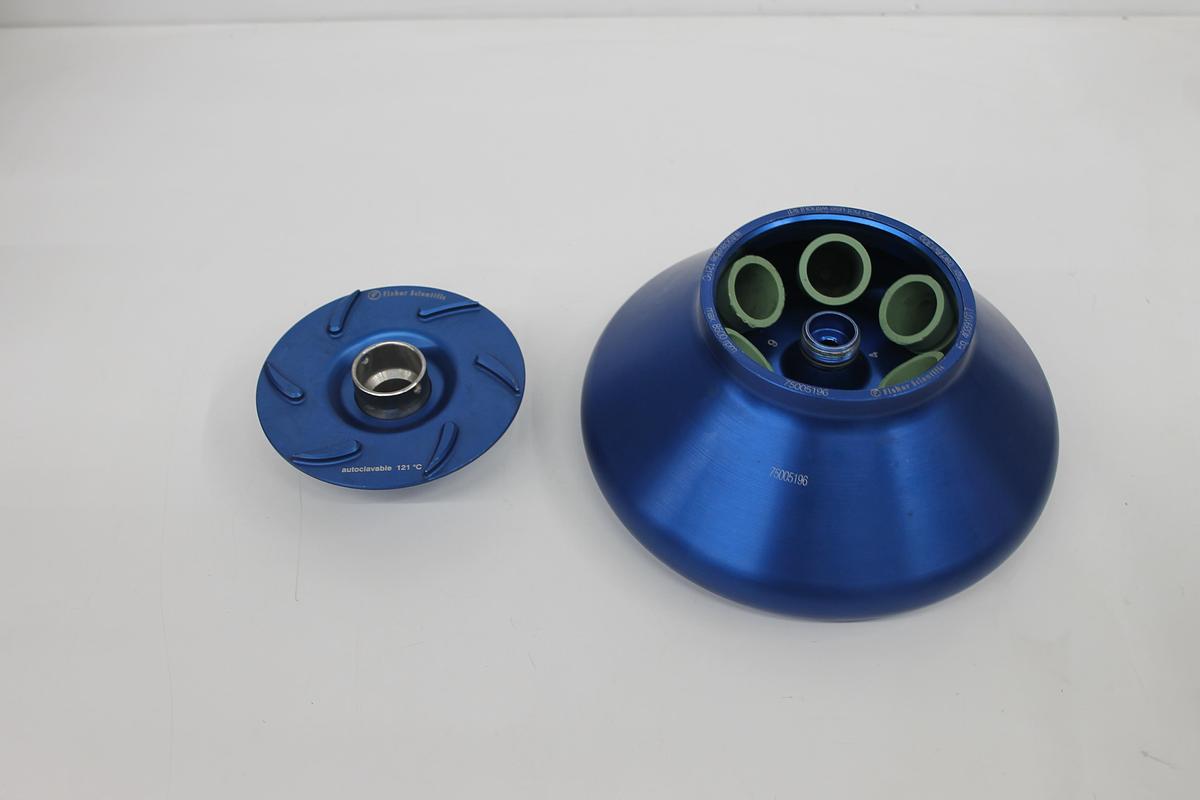 Used Fisher Scientific 75005196 Centrifuge Rotor W/ 50ml Tube Inserts(75003103)