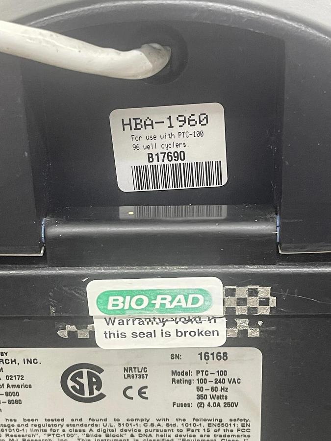 Used MJ Research PTC-100 Programmable Thermal Controller - Read Description 689192473726