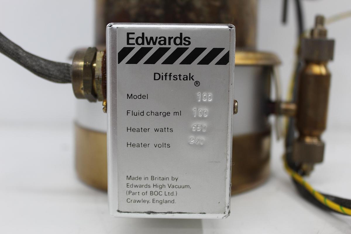Used Edwards Diffstak 100 High Vacuum Oil Diffusion Pump 650W 240V