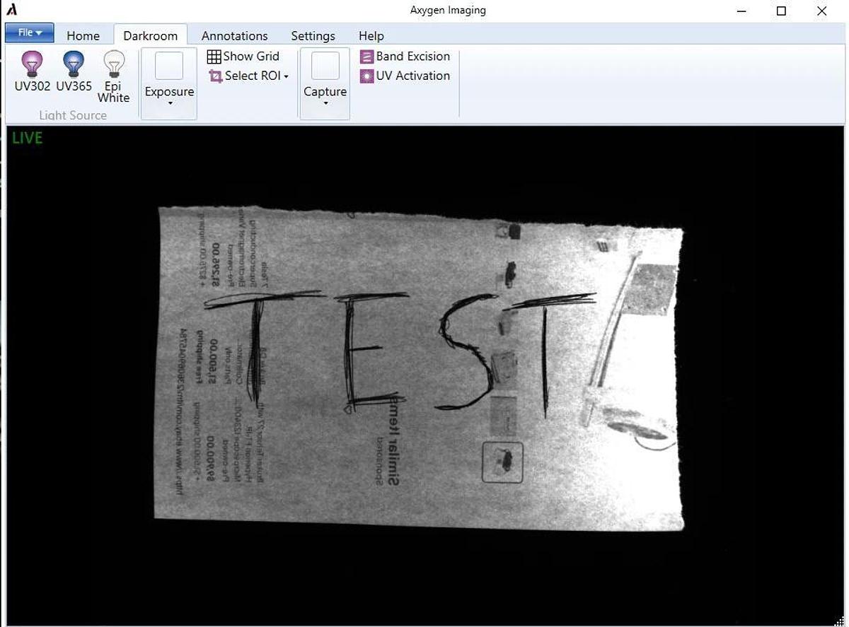 Used Axygen GD-1000 Gel Documentation System W/ USB cable - TESTED