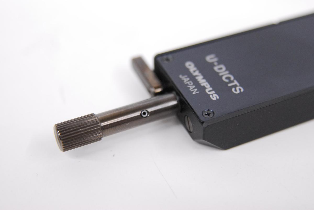 Used Olympus U-DICTS Microscope Nomarski DIC Prism Slider Shift Type (BX/IX)