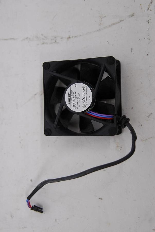 Used Anton Paar MCR 501 I/O Shield W/ Power/Temp Device Plugs, Papst 8412 NGMV Fan