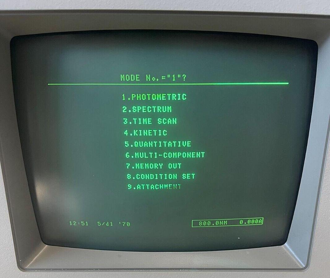 Used Vintage CRT - Matsushita 240AKB31N M-C9001N TR-90A1 9" Display (Shimadzu UV-160)