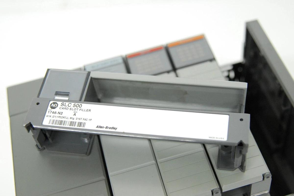 Used AB SLC 500 1746-A4 4-Slot Rack, 1747-L511 CPU, 1746-IA16, 1746-OW16, 1746-P1