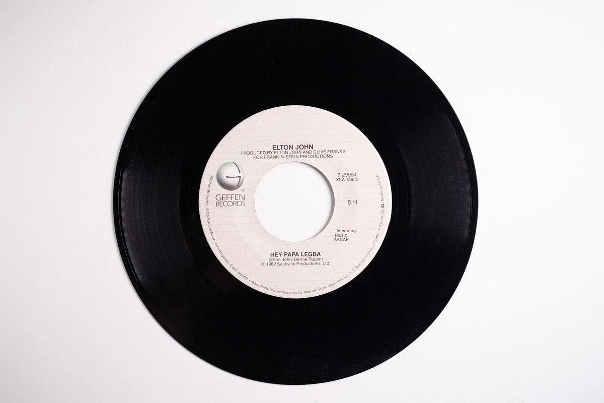 Used Elton John Blue Eyes 45 Record