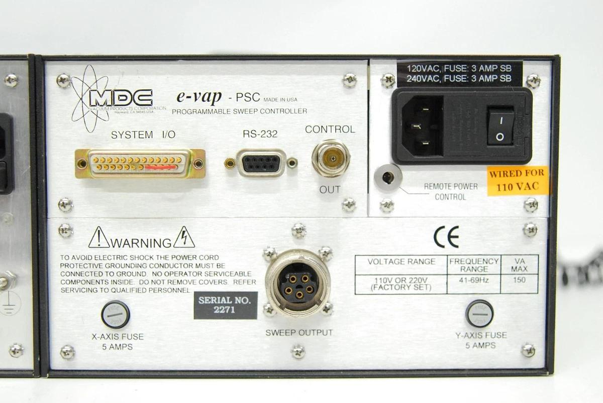 Used MDC e-vap Source Control 500-161 / Programmable Sweep Control