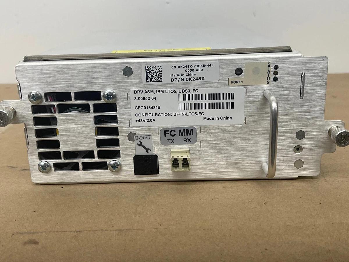 Used Dell 0K248X IBM LTO-5 FC Tape Drive Module UF-IN-LTO5-FC ML6000 Library