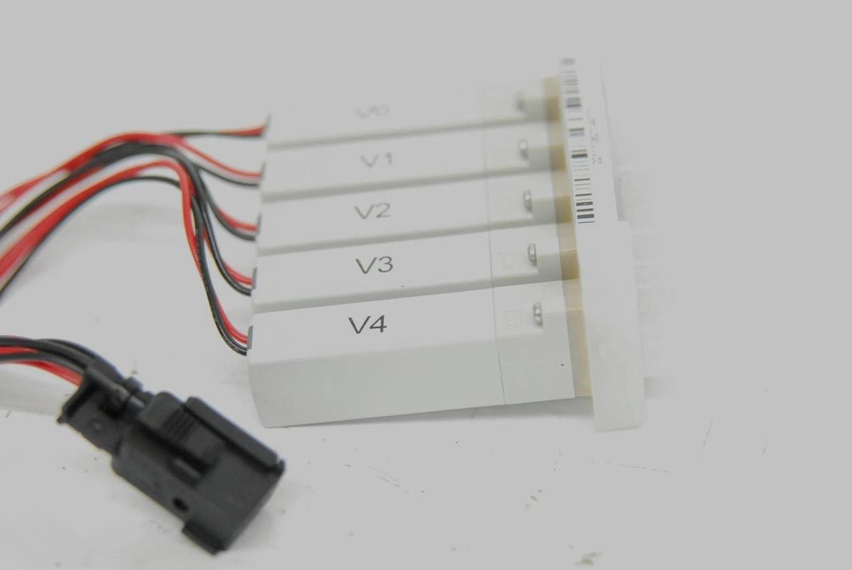 Used SMC LVM10R6-5A-Q 2-Port Solenoid Valve - Lot of 5 on ZU-DE Manifold