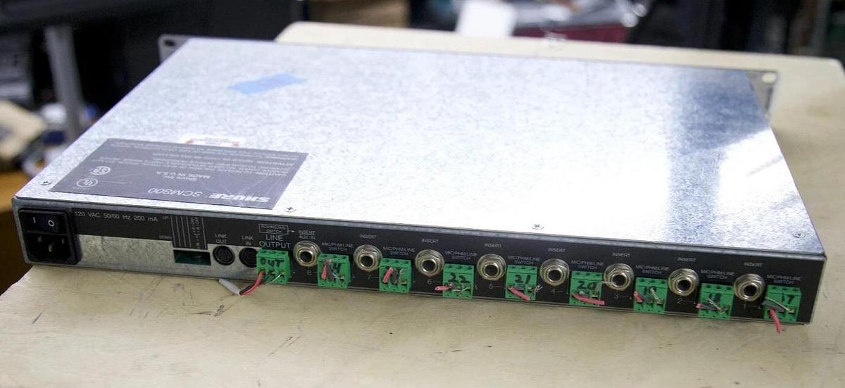 Used Shure SCM800 8-Channel Microphone Mixer