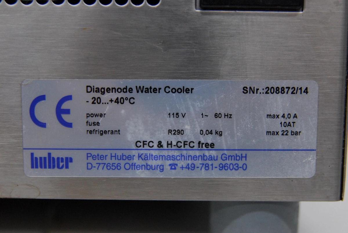 Used Huber BioAcc-cool Minichiller Diagenode Water Cooler -20-+40C 115V R290