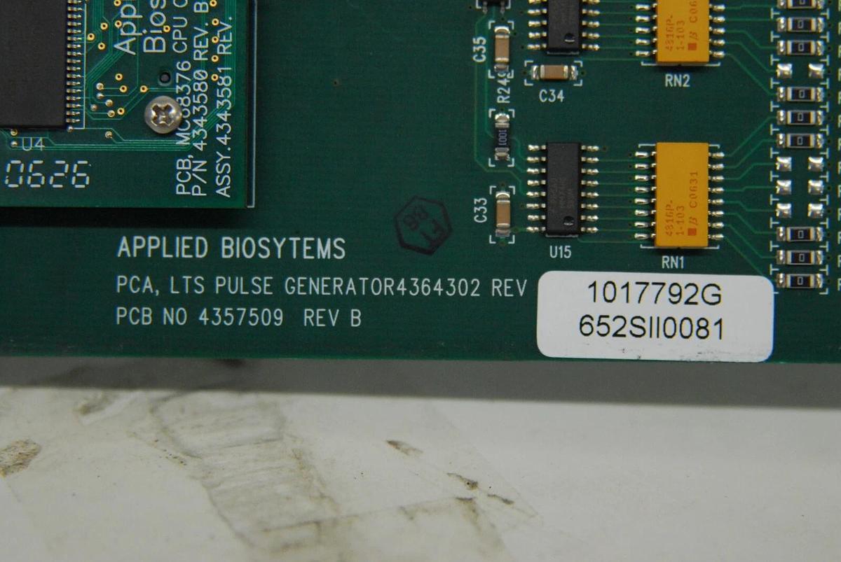 Used AB 4357509 LTS Pulse Generator 4364302 REV 1017792G (4800 MALDI TOF/TOF)