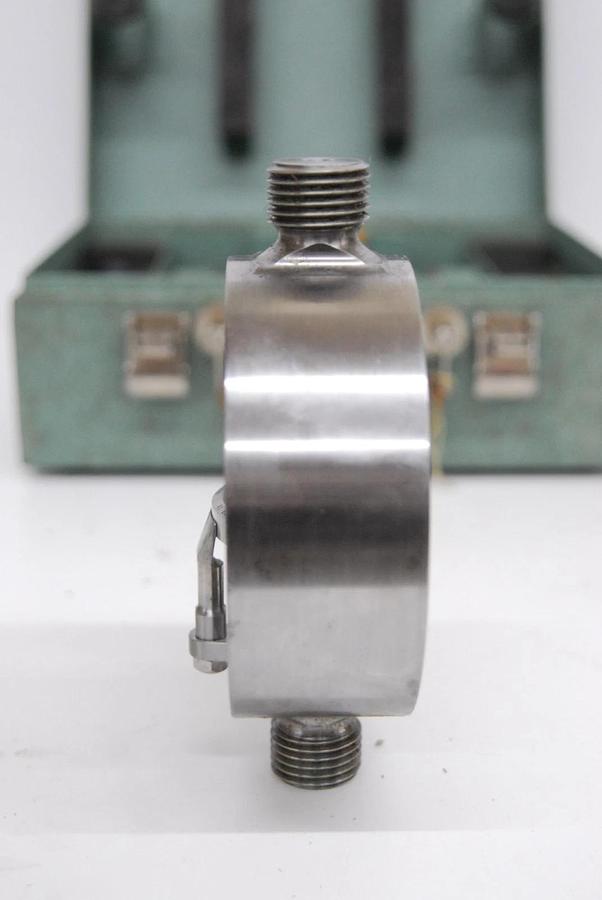 Used Morehouse 5000 LB Capacity Proving Ring W/ Case - Missing Rod